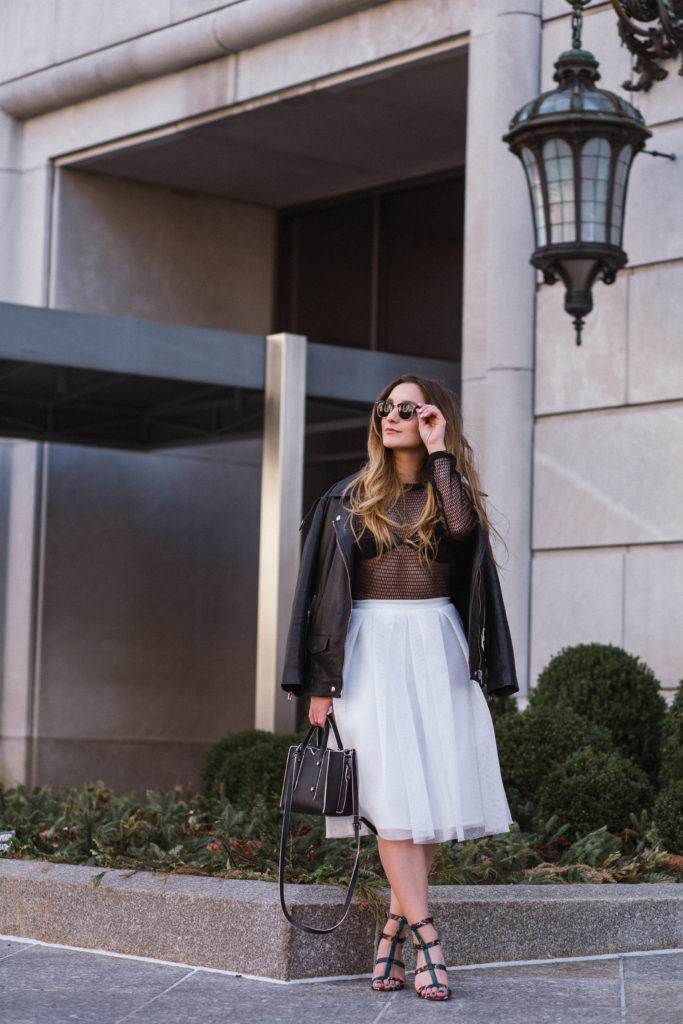 MESH ON MESH OUTFIT x LEATHER